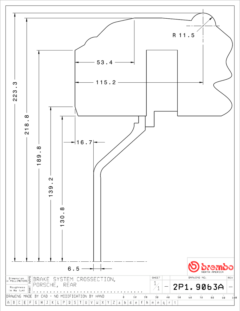 Wheel fitment diagram