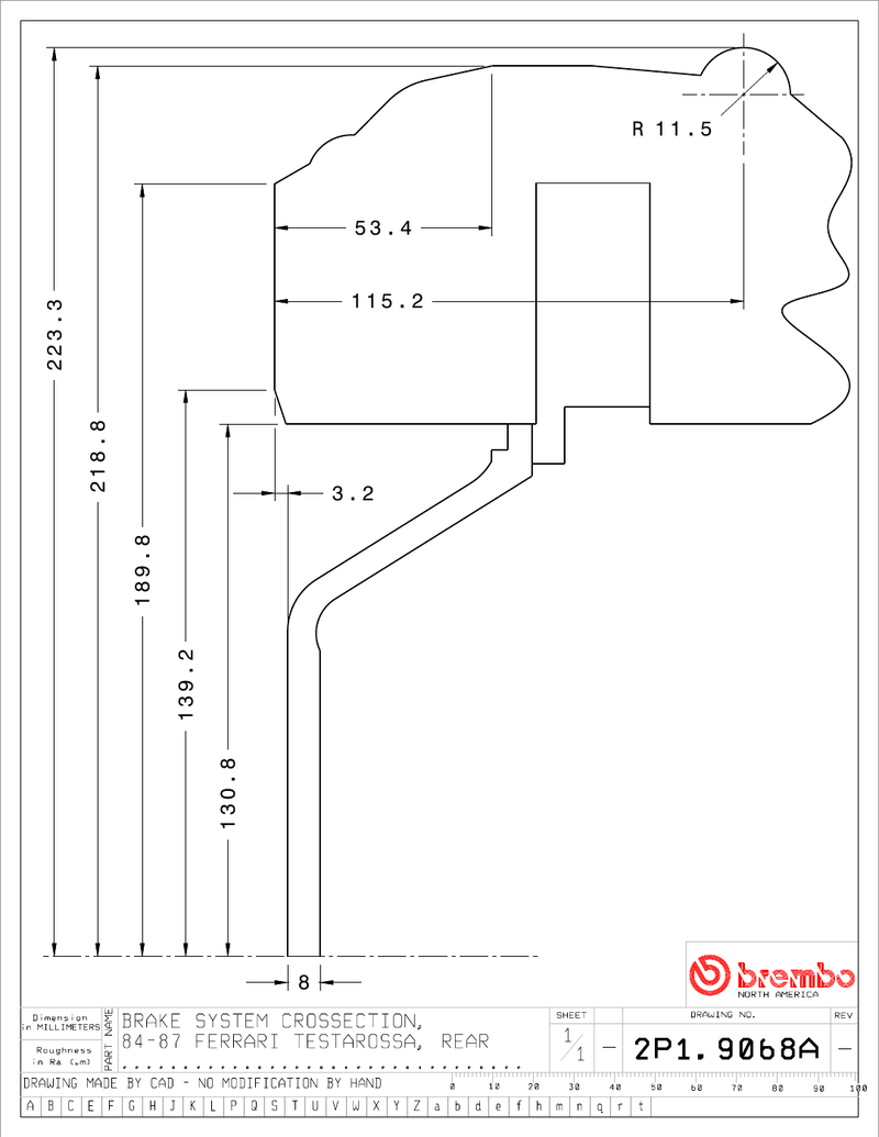 Wheel fitment diagram