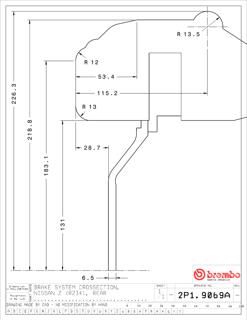 Wheel fitment diagram
