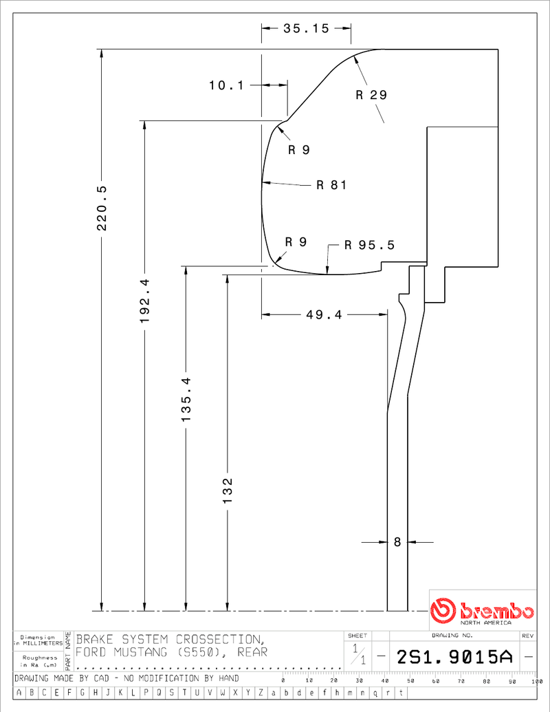 Wheel fitment diagram
