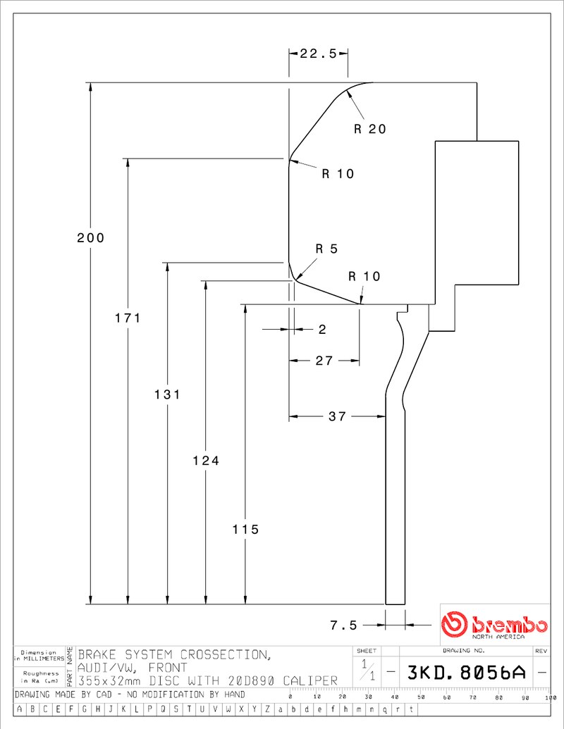 Wheel fitment diagram