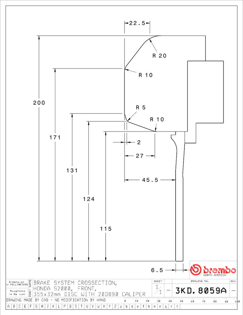 Wheel fitment diagram