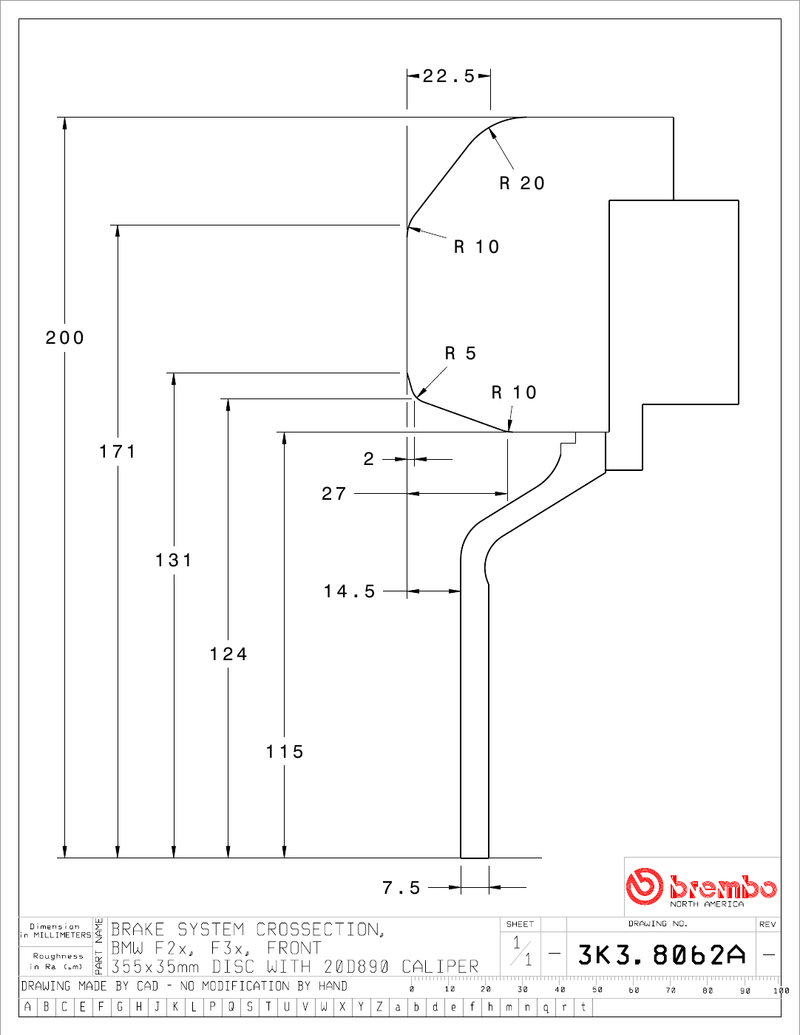 Wheel fitment diagram