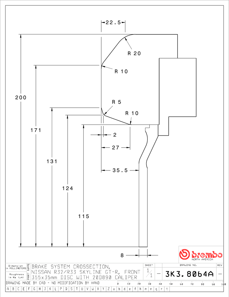 Wheel fitment diagram