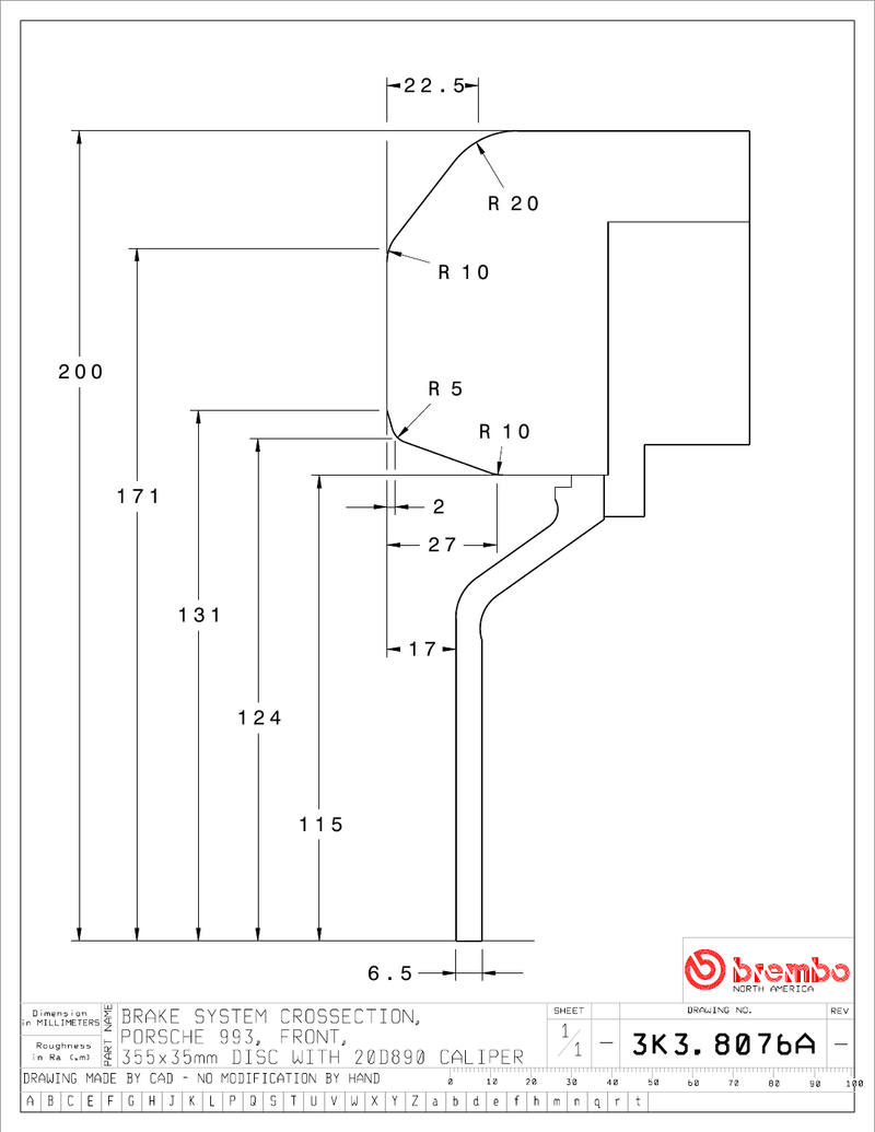 Wheel fitment diagram