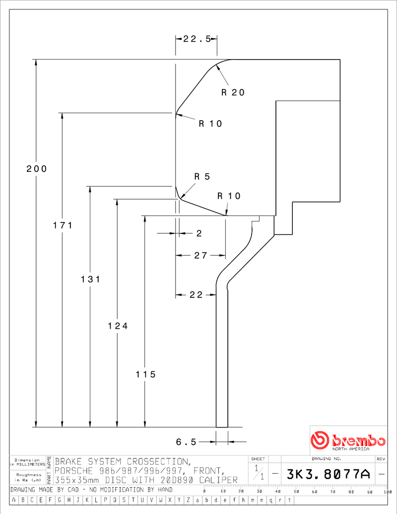 Wheel fitment diagram