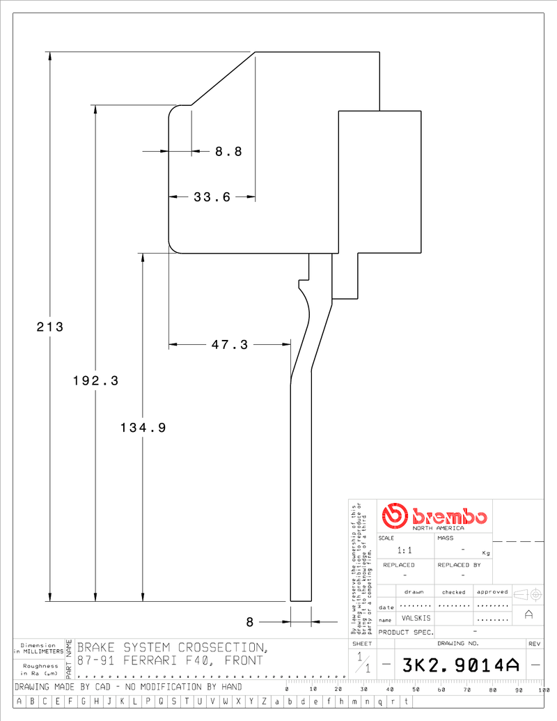 Wheel fitment diagram