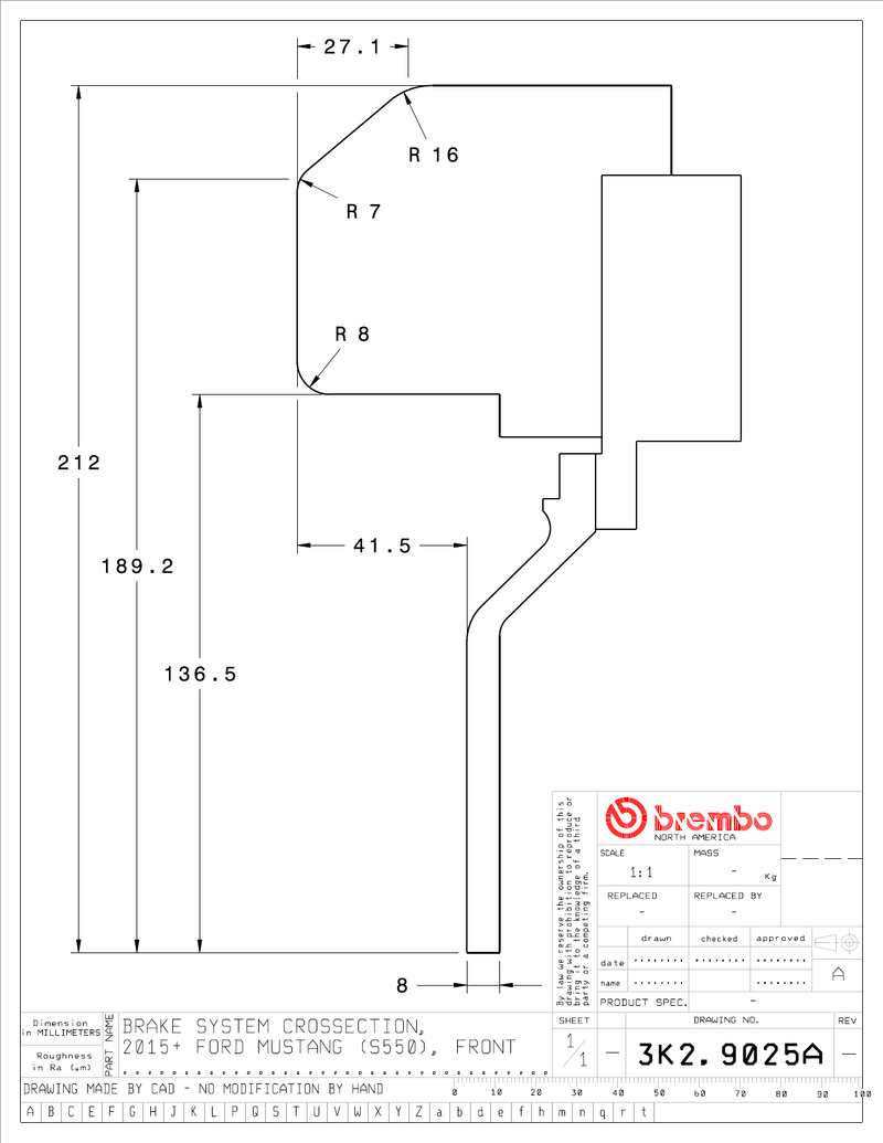 Wheel fitment diagram