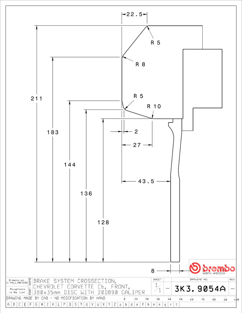 Wheel fitment diagram
