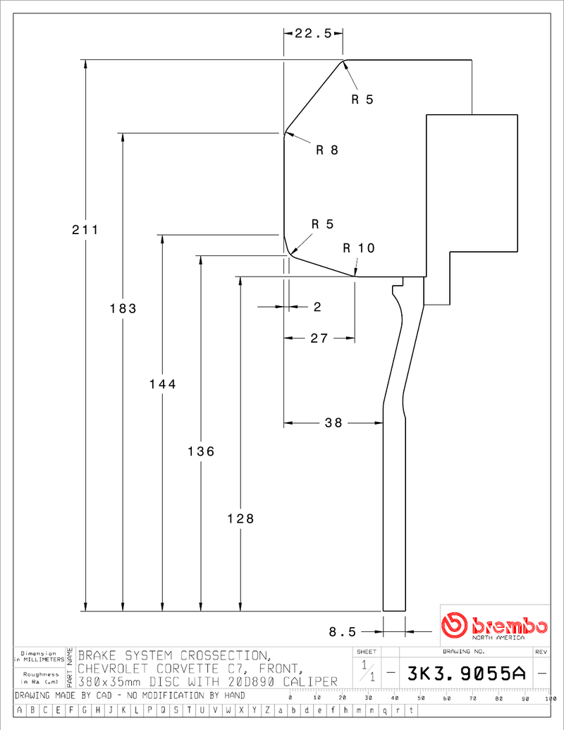 Wheel fitment diagram