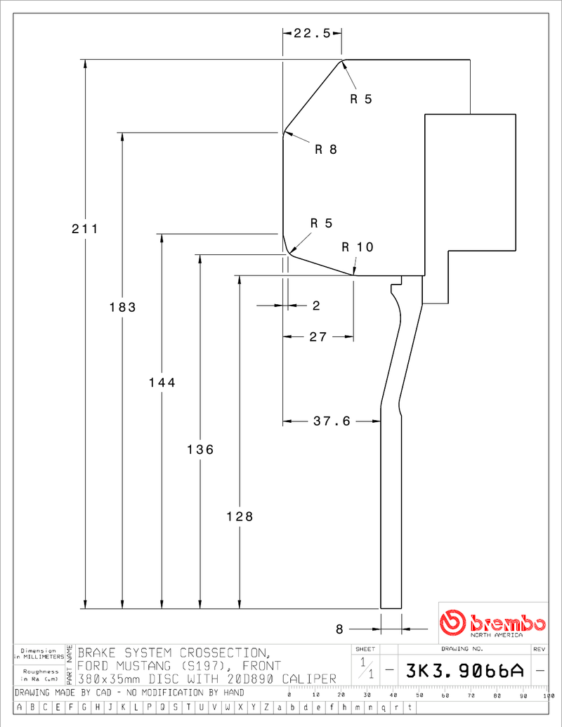 Wheel fitment diagram