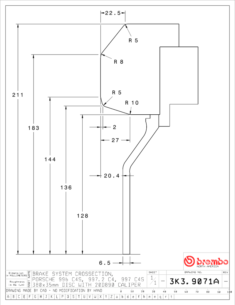 Wheel fitment diagram