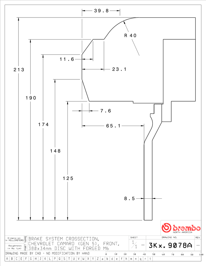 Wheel fitment diagram