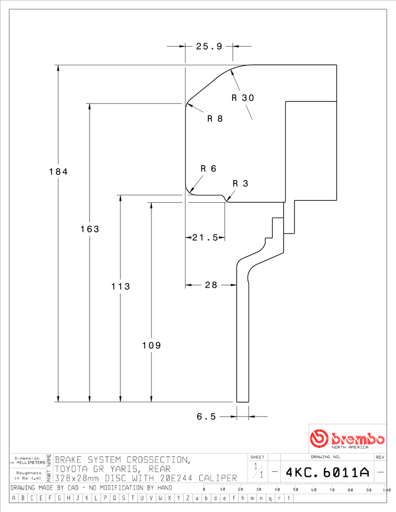Wheel fitment diagram