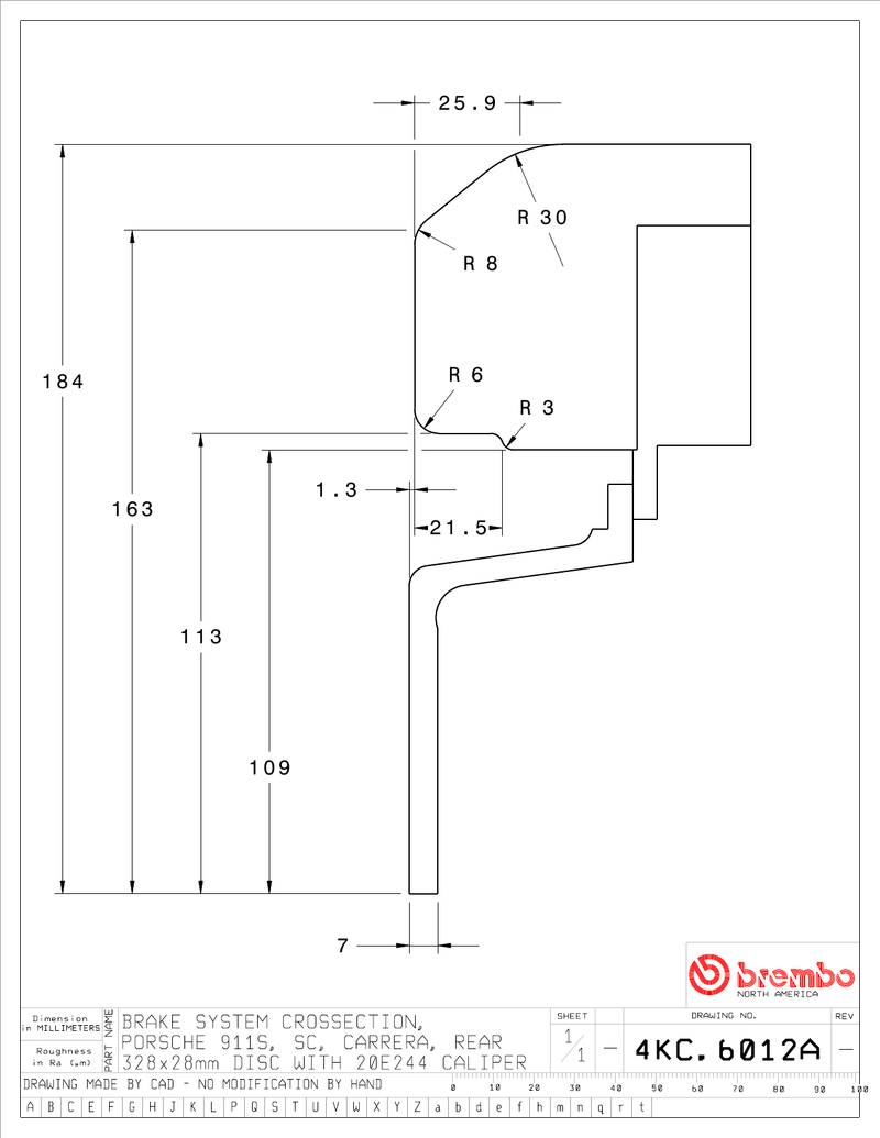 Wheel fitment diagram