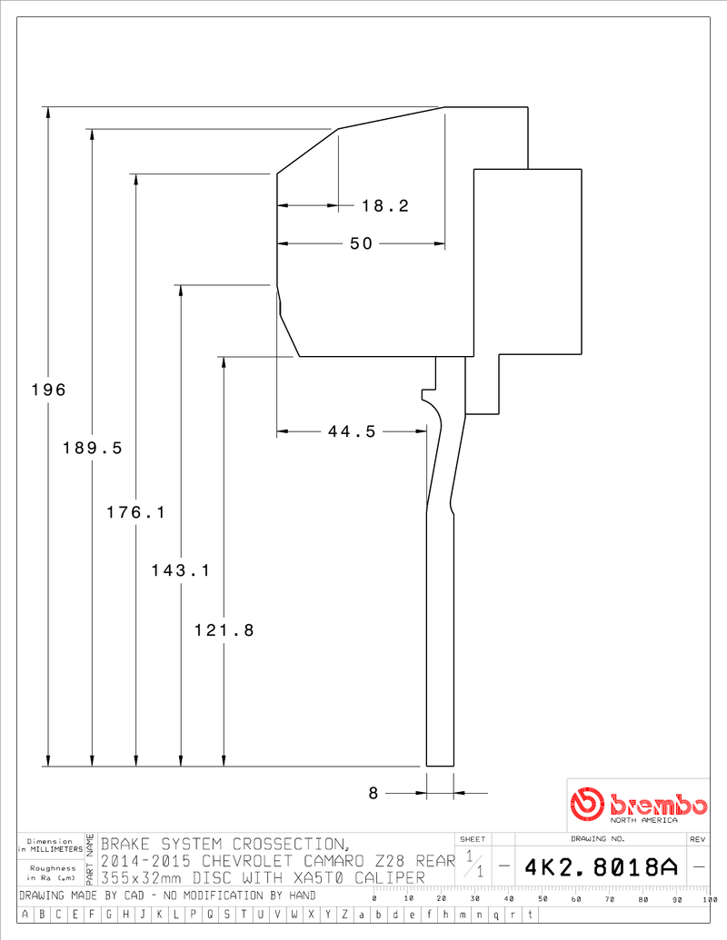 Wheel fitment diagram