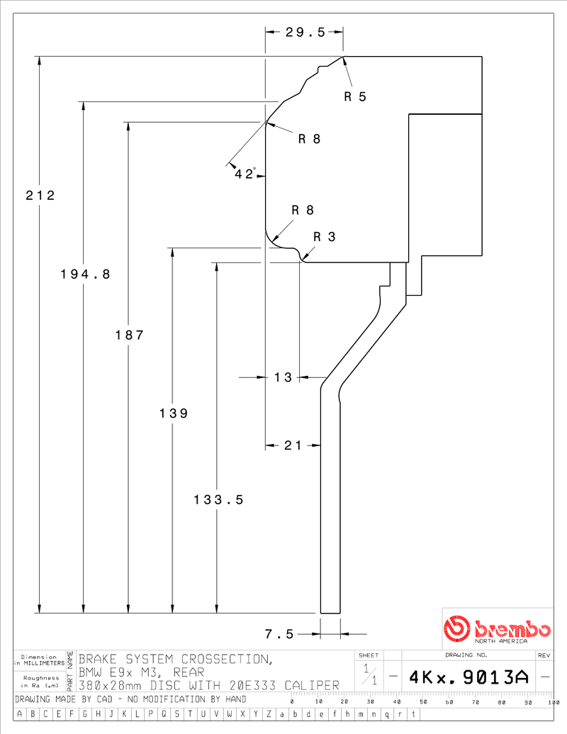 Wheel fitment diagram