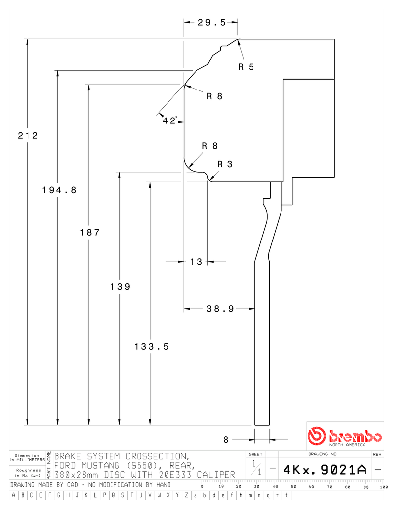 Wheel fitment diagram