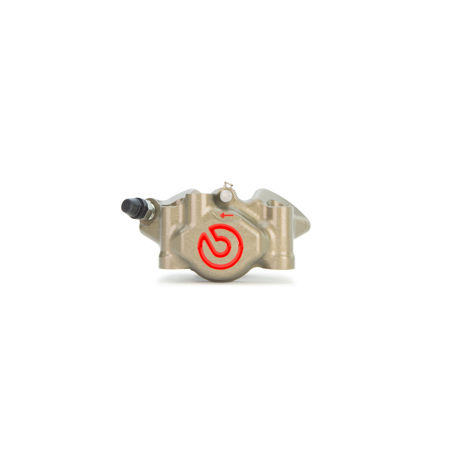 Brembo Brake Caliper, Left, P2 34mm, without pads, Moto3, Stainless Hardware and Aluminum Pistons, Billet Monobloc, 60mm Radial Mount, Front, Hard Anodized