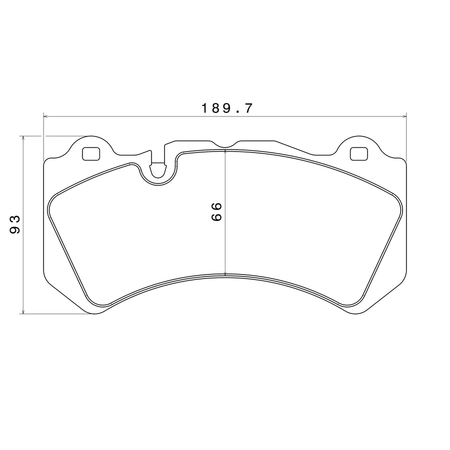 Brake Pads for Brembo GT Brake Systems, Shape 1003
