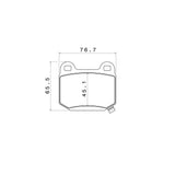 Brake Pads for Brembo GT Brake Systems, Shape 1013 | RT TS20 Compound, 15mm
