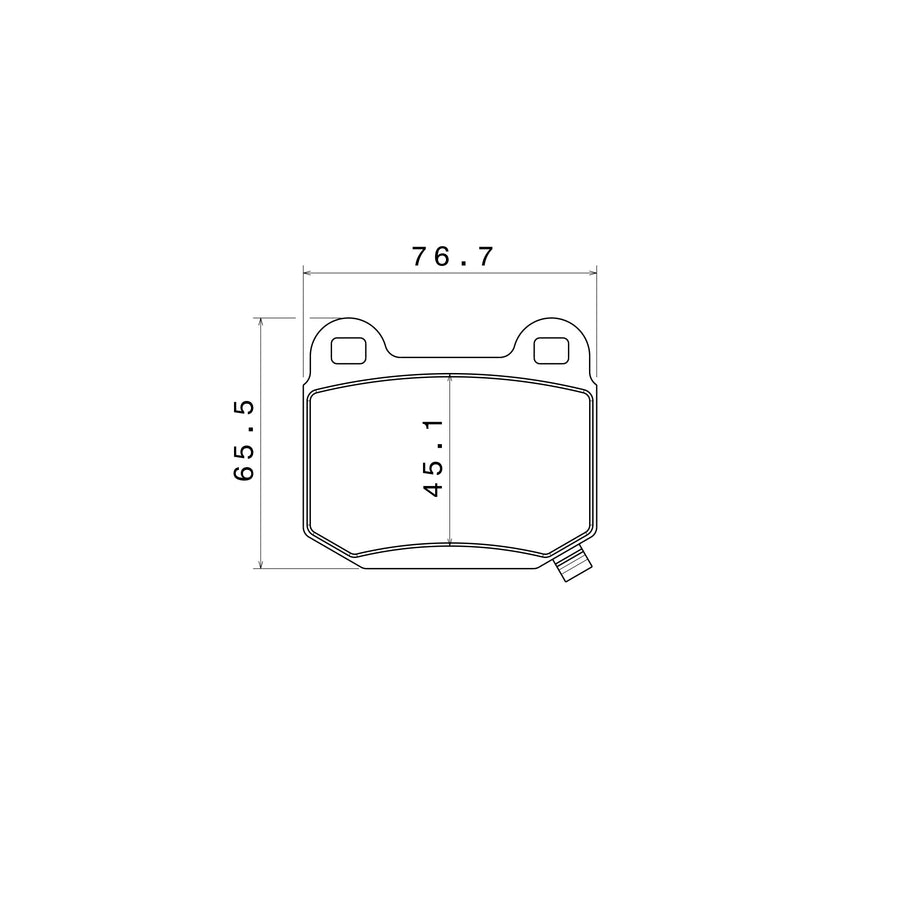 Brake Pads for Brembo GT Brake Systems, Shape 1013