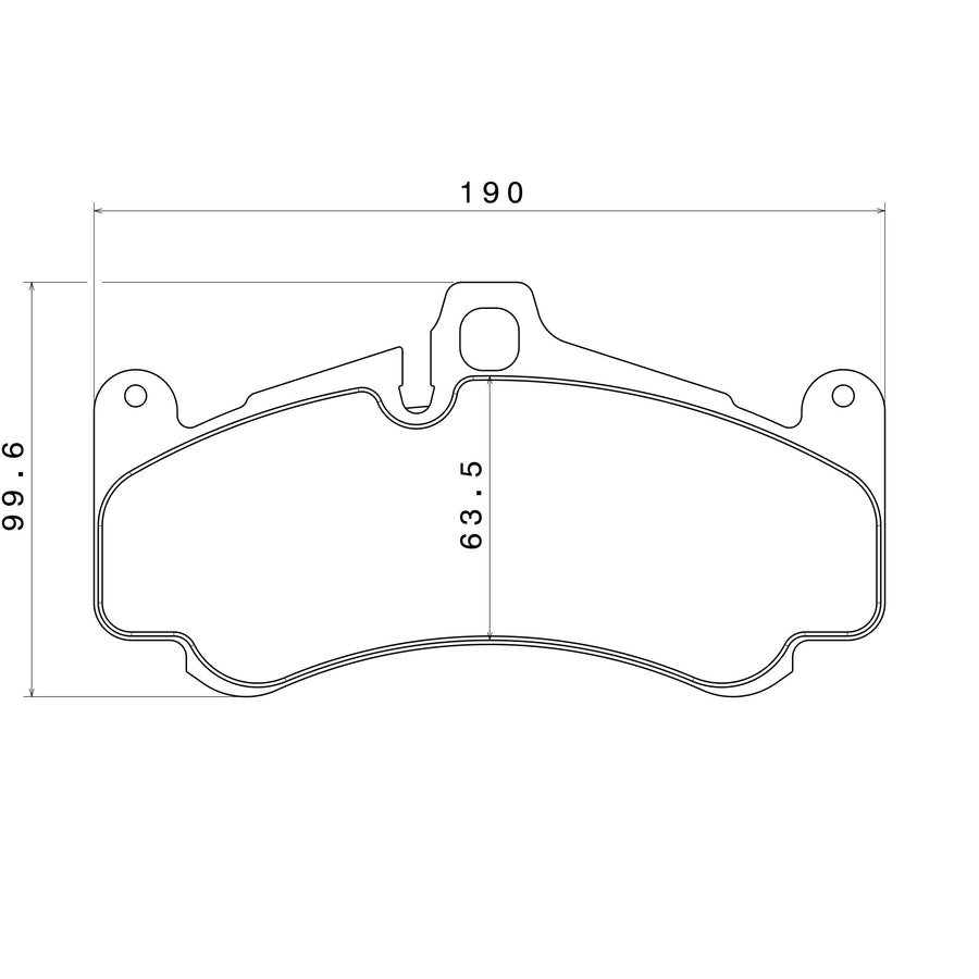 Brake Pads for Brembo GT Brake Systems, Shape 1113