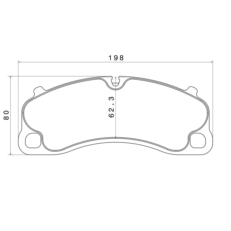 Brake Pads for Brembo GT Brake Systems, Shape 1120
