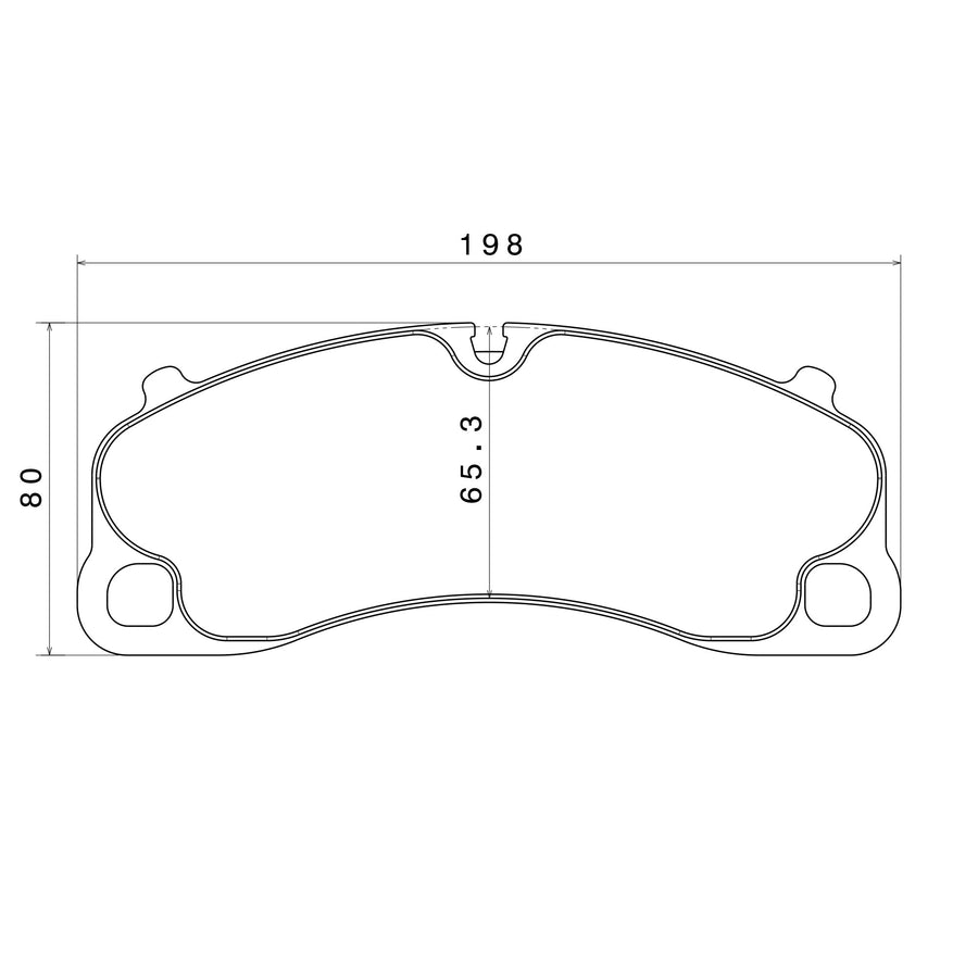 Brake Pads for Brembo GT Brake Systems, Shape 1122