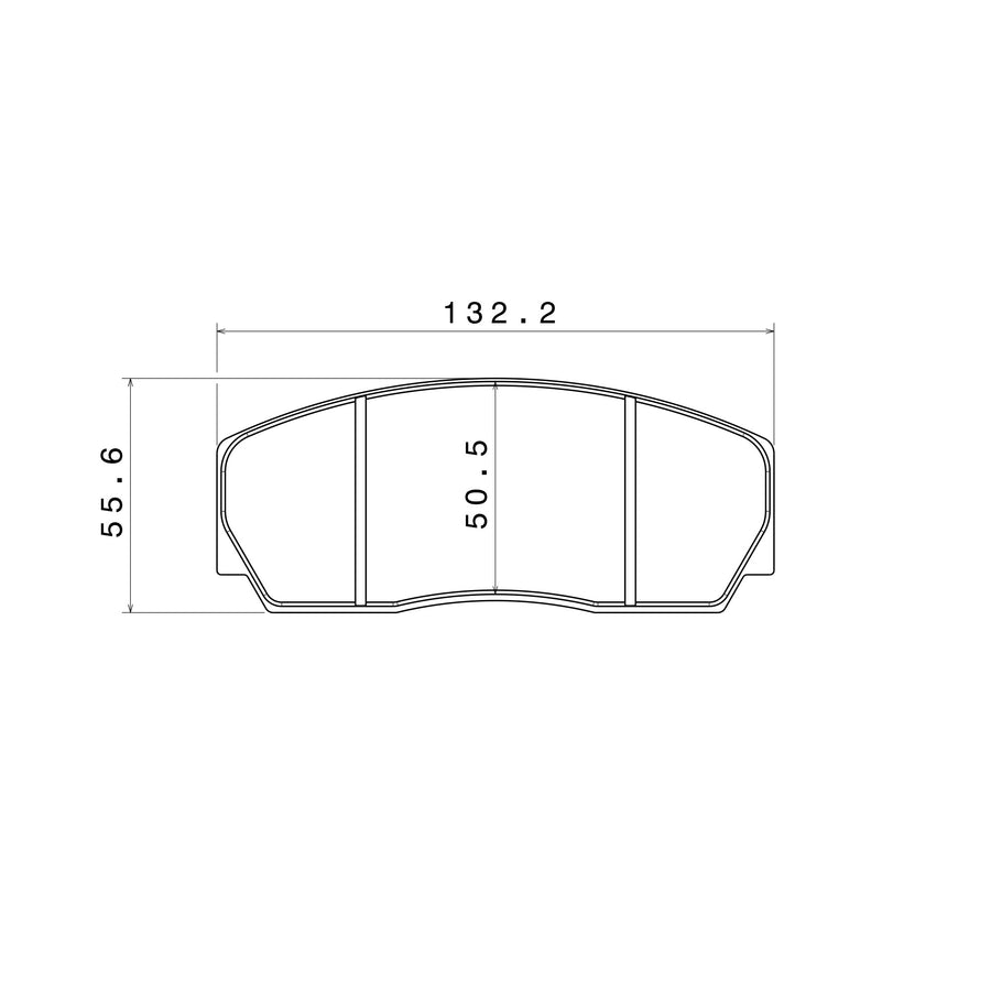 Brake Pads for Brembo PISTA Brake Systems, Shape 4001